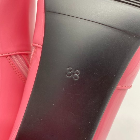 Pink Round Toe Thigh High Over The Knee Boots - Picture 10 of 11